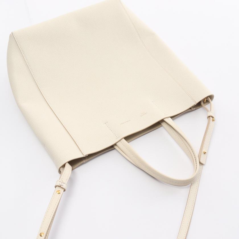 Celine Vertical Small Hippopotamus Handbag Tote Bag Leather Off White 2way 881973 - ShopShops