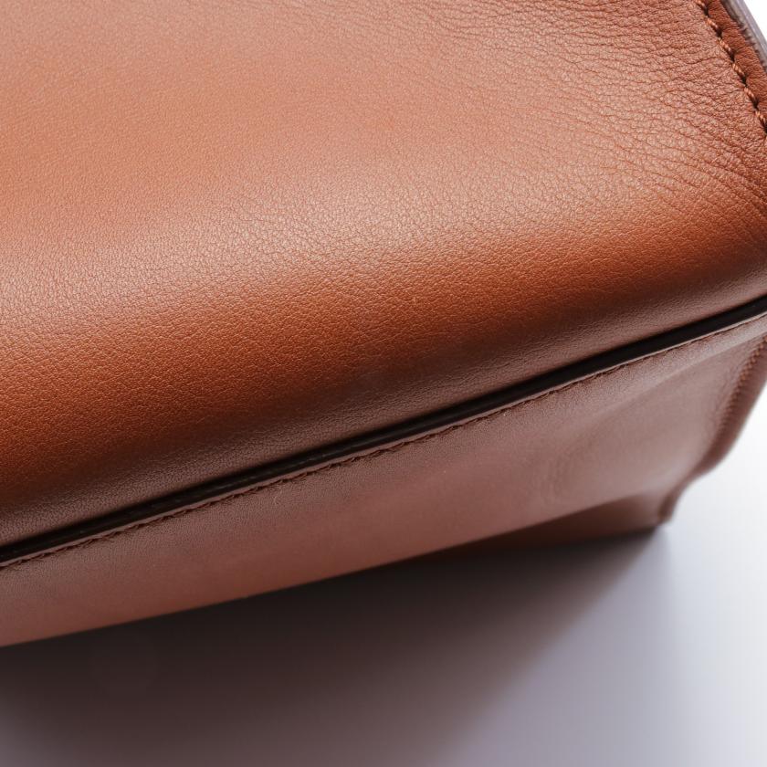 Celine Big Bag Small With Long Strap Handbag Leather Brown 879303 - ShopShops