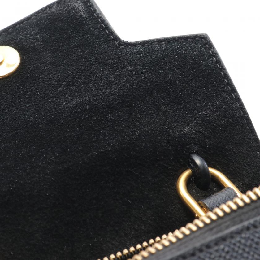 Celine Pico Belt Bag Pico Belt Bag Handbag Leather Black 2way 881120 - ShopShops